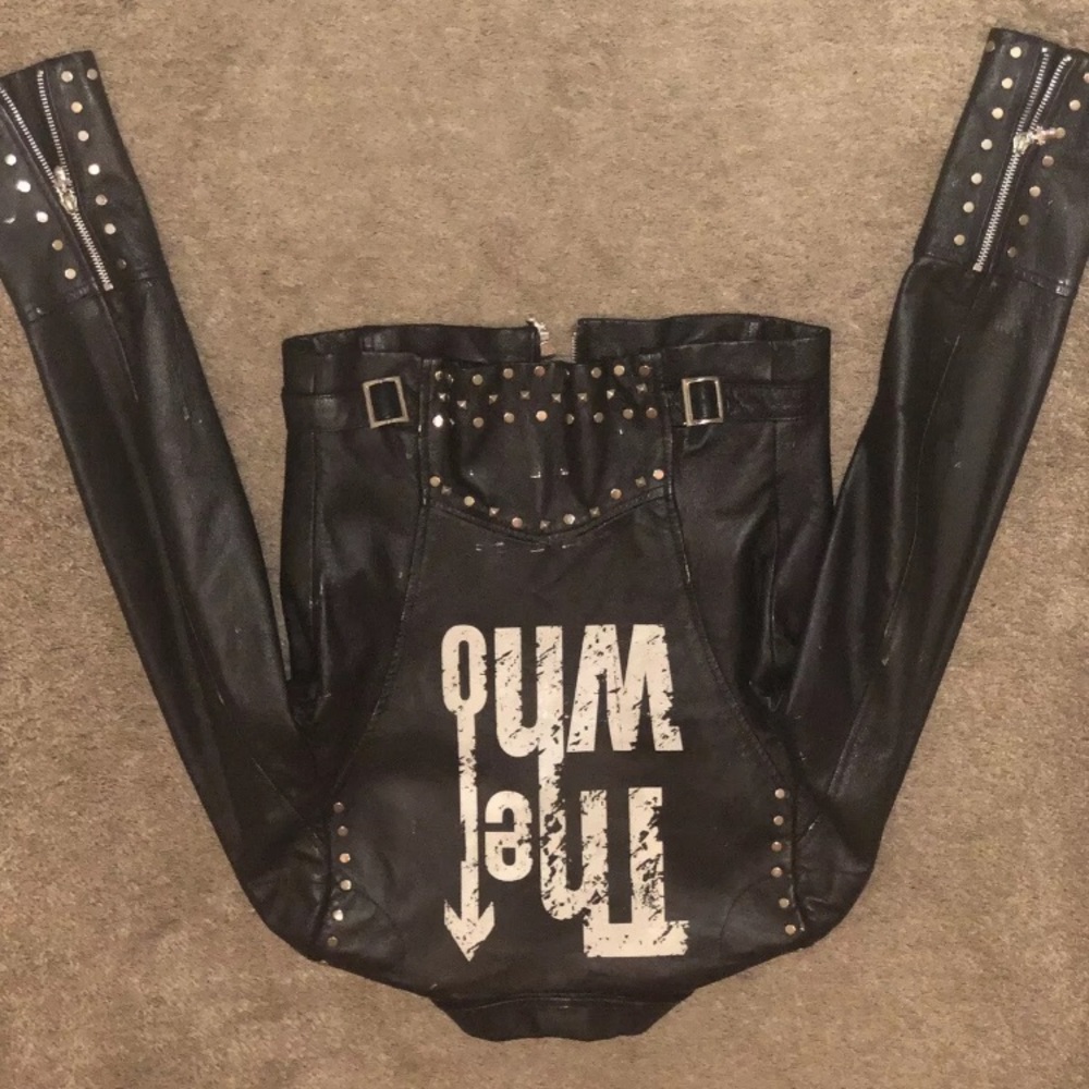Leather “The Who” Motorcycle Jacket